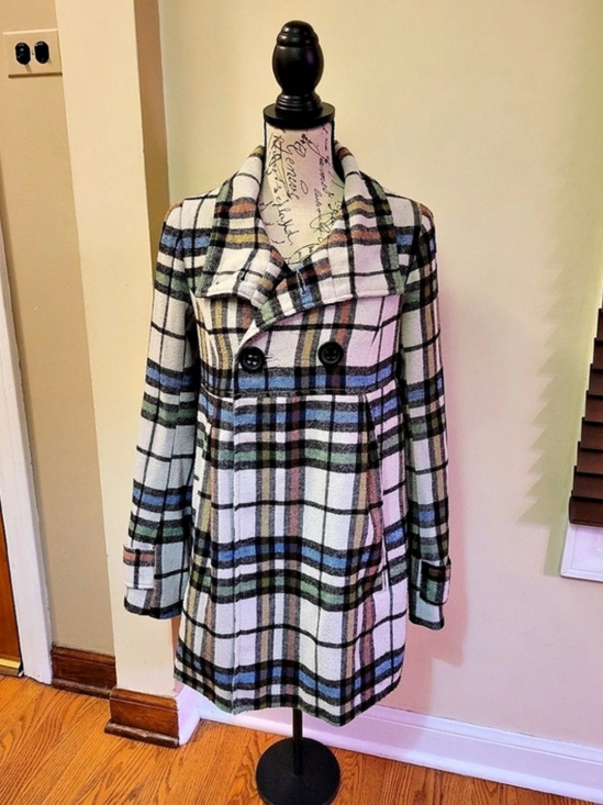 Jack by BB Dakota Jackets & Blazers - Jack by BB Dakota Plaid Pea Coat Size Medium